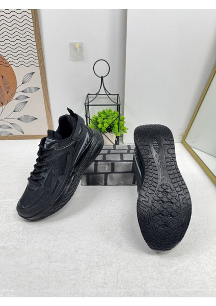 Günlük Erkek Sneaker Fileli Bağcıklı Kalın Tabanlı Rahat Spor Ayakkabı 4267