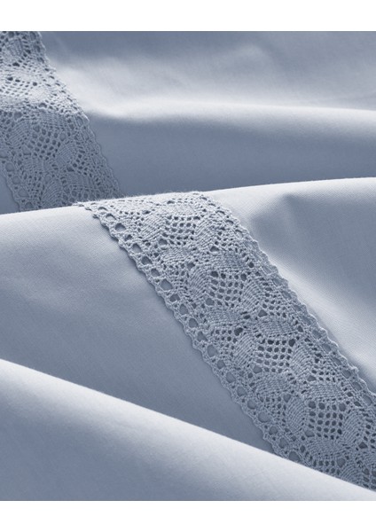 Lace Elegance Kopanakili Perkal King Size Nevresim Takımı 240X220 cm Lila indirimleri