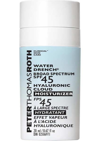 Peter Thomos Roth Water Drench SPF45 Hyaluronic Cloud Nemlendirici Yüz Kremi 20ML