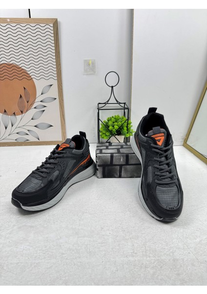 Günlük Erkek Sneaker Fileli Bağcıklı Kalın Tabanlı Rahat Spor Ayakkabı 4267
