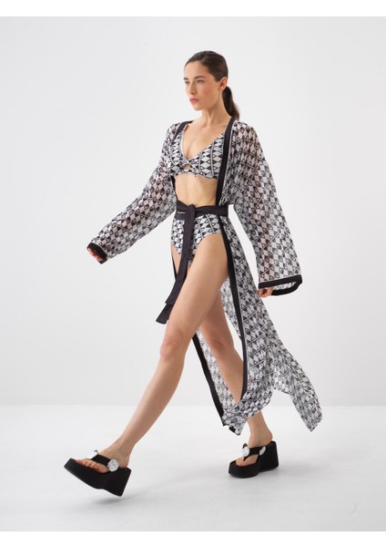 Siyah Oversize Kimono