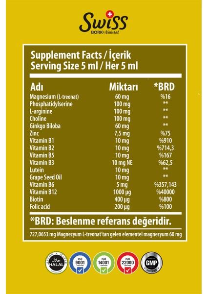 Genius Kids 150 ml Şurup Magnezyum L Threonate Sitikolin Içeren Çocuk Şurubu Zeka Gelişim Şurubu indirimleri
