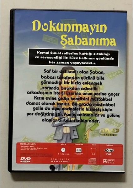 Kemal Sunal Dokunmayın Şabanıma DVD (Orjnal Dönem Baskı Dvd) fiyatları
