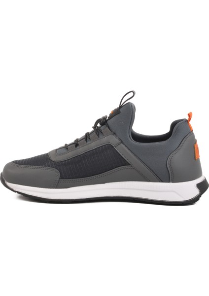 Gri Tekstil Hafif Esnek Erkek Spor Ayakkabı 166 M