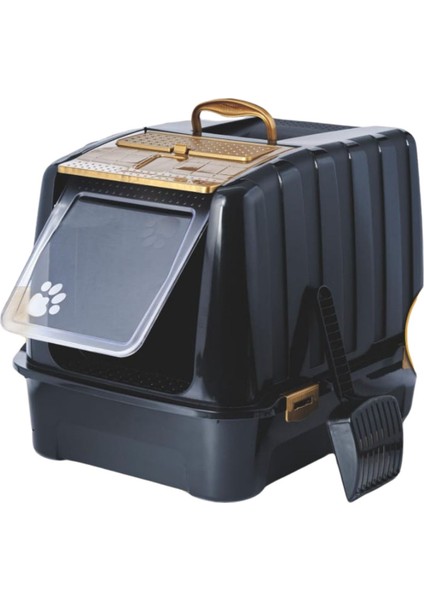 Yeni Kedi Tuvalet Kabı Filtreli , Şık Tasarım 37X38X52