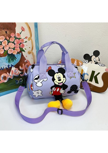 Sevimli Mickey Mouse Desenli Kızlar Günlük El Çantası Omuz Çantası (Yurt Dışından)