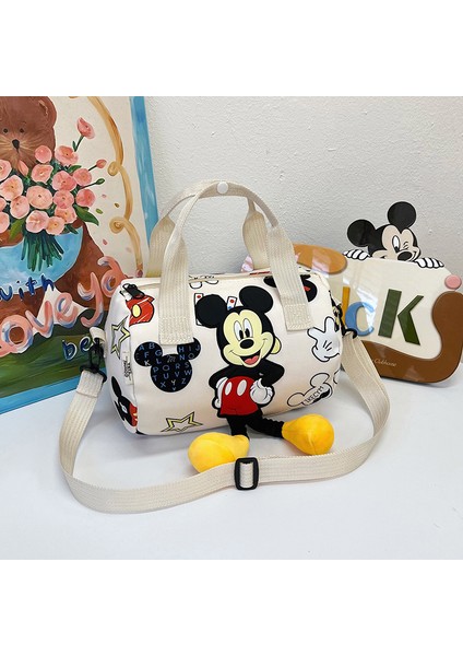 Sevimli Mickey Mouse Desenli Kızlar Günlük El Çantası Omuz Çantası (Yurt Dışından)