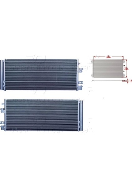 Klima Radyatörü 654X284X12 – 1850441 Wisco – Opel Corsa E 1.0 1.2 1.3 14 ve Sonrası Uyumlu