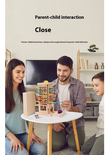 Kule Tahtası 3'ü 1 Arada Oyun Renkli Çiz Ahşap Çubuk Ebeveyn-Çocuk Erken Eğitim Bulmaca Interaktif Oyuncaklar (Yurt Dışından) fiyatları