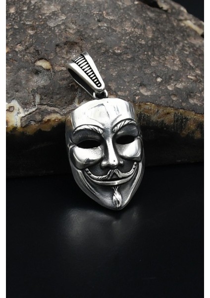 Kolye Ucu V For Vendetta Maske 925 Ayar Gümüş 901818