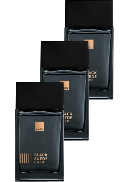 Black Suede Dark Erkek Parfüm EDT Üçlü Set 75 ml