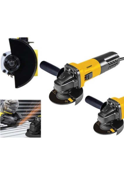 Germany 3800W Metal Şanzuman 115-125MM Spiral Taşlama Metl Profl Kesm Makinsı Devir Ayarlı