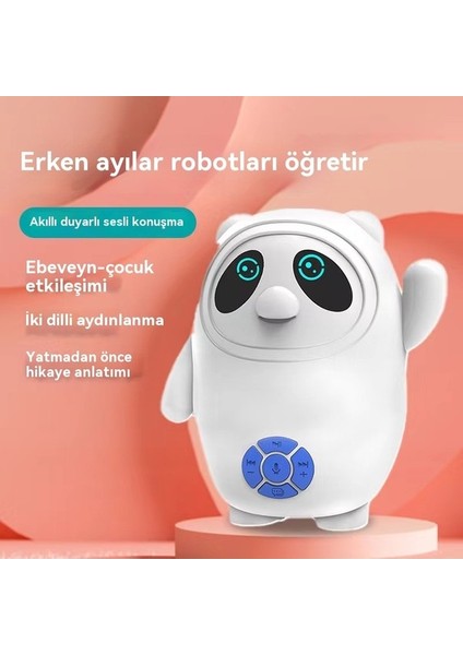 Ar Akıllı Erken Eğitim Öğrenen Robot Sesli Diyalog Oyuncak Ayı Akıllı Yardımcı Makine (Yurt Dışından)