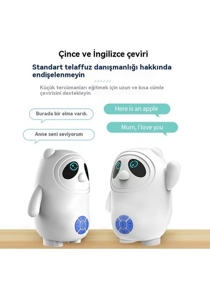 Ar Akıllı Erken Eğitim Öğrenen Robot Sesli Diyalog Oyuncak Ayı Akıllı Yardımcı Makine (Yurt Dışından)