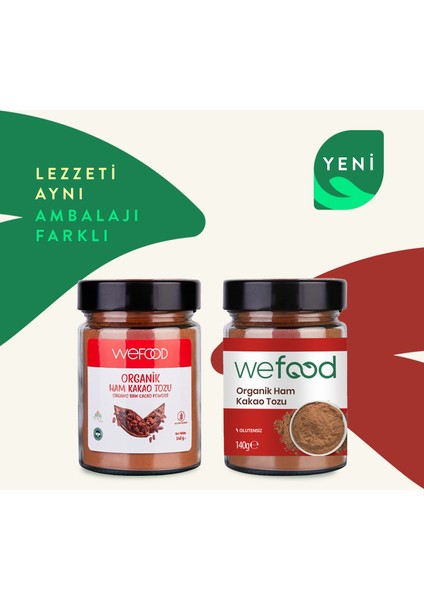 Organik Ham Kakao Tozu 140 gr 8681749104291