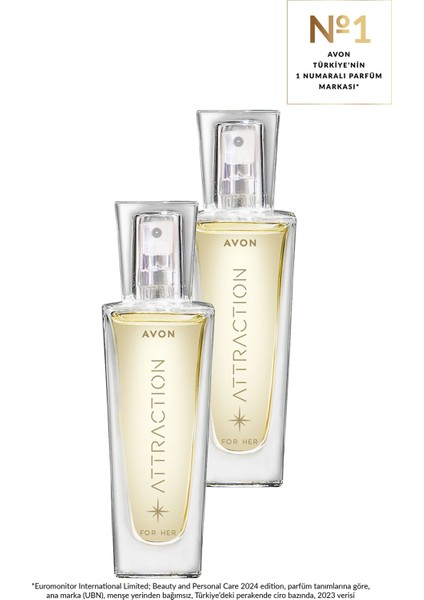 Attraction Kadın Parfüm Edp 30 Ml. Ikili Set