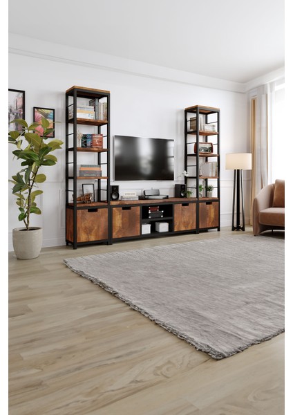 Lotus Tv Ünitesi – %100 Gerçek Ağaç