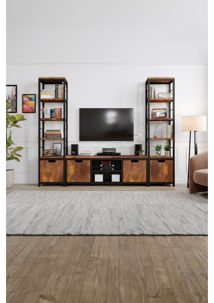 Lotus Tv Ünitesi – %100 Gerçek Ağaç
