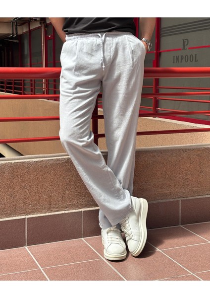 Erkek, Bel lastikli, Geniş kesim, Keten dokuma, pamuklu, pileli pantolon 302 fiyatları