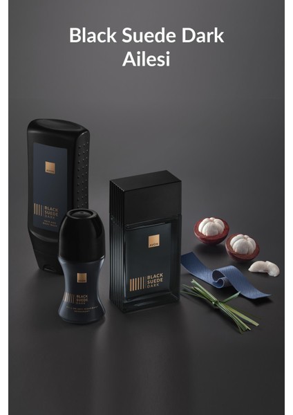Black Suede Dark Erkek Parfüm EDT Üçlü Set 75 ml