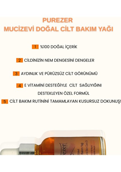 Doğal Mucizevi Cilt Bakım Yağı 30 ml fırsatları