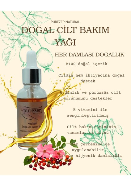 Doğal Mucizevi Cilt Bakım Yağı 30 ml indirimleri