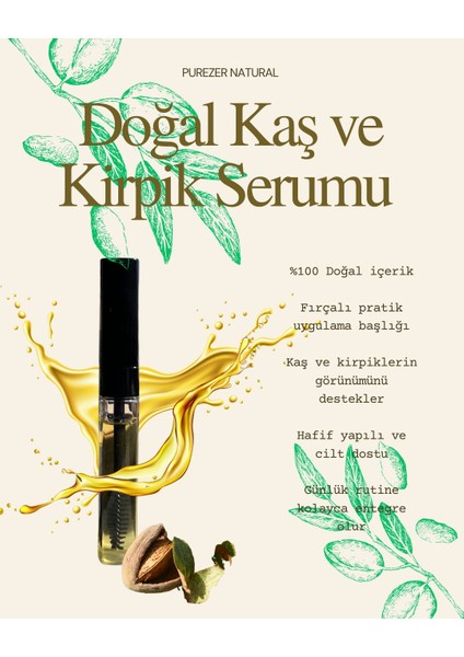 Doğal Kaş & Kirpik Serumu 10 ml fırsatları