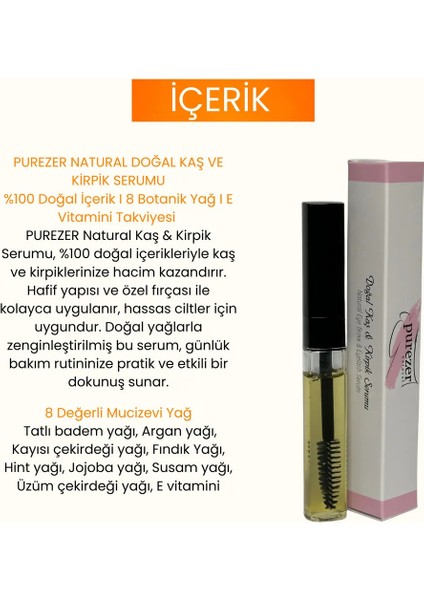 Doğal Kaş & Kirpik Serumu 10 ml indirimleri