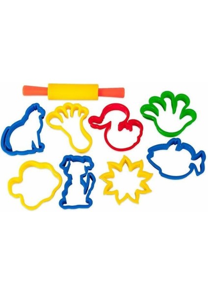 Nessiworld ERN-015 Poşetli Oyun Hamuru Kalıplar Büyük Şekiller - Eren Eğitici Oyuncak