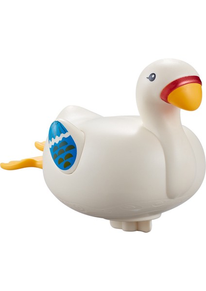 Bebek Banyo Oyuncakları, Sevimli Küçük Beyaz Kaz Saatli Banyo Yüzen Oyuncaklar (Yurt Dışından)