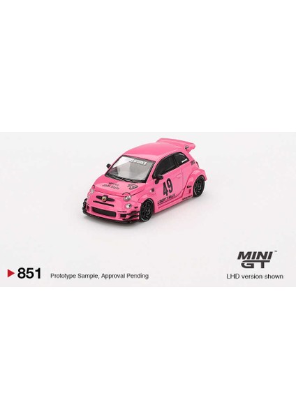 1:64 Abarth 595 Lb-Works x Abas Works Pembe Model Araba