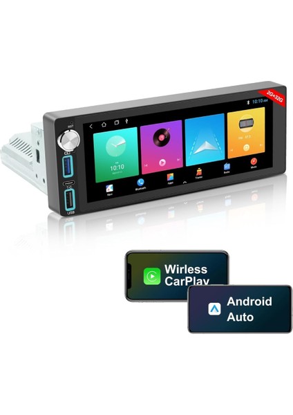 6.86 Android Multimedya 2GB-32GB ince Kasa Universal Hd IPS Ekran+Kamera Hediyeli