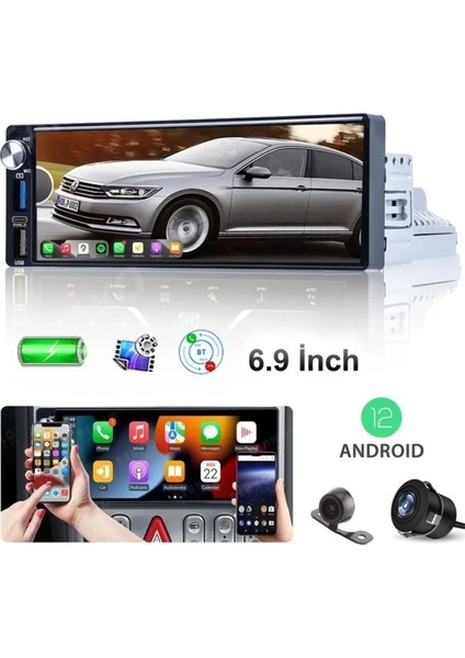 6.86 Android Multimedya 2GB-32GB ince Kasa Universal Hd IPS Ekran+Kamera Hediyeli modelleri