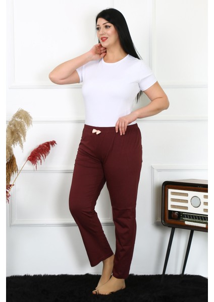 Modaserdem Mdsrdm Kadın Pamuklu Büyük Beden Alt Pijama 27498