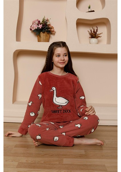 Modaserdem Mdsrdm Kız Çocuk Welsoft Polar Vizon Pijama Takımı 20525 fiyatları