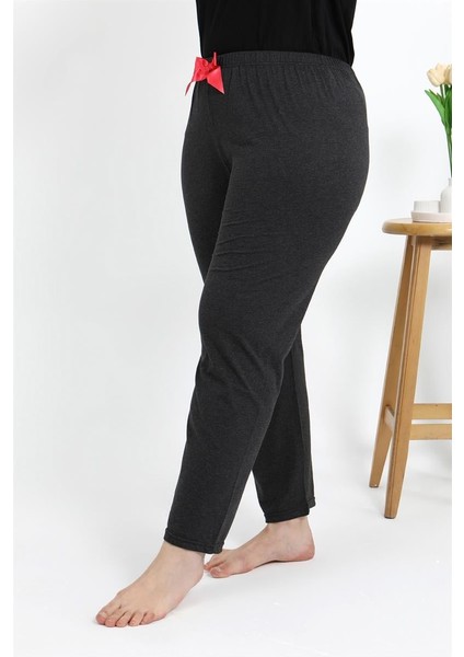 Kadın Pamuklu Büyük Beden Alt Pijama 27559 Antrasit fiyatları