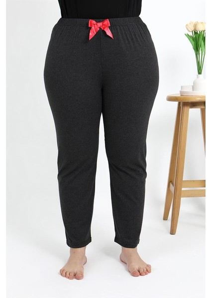 Kadın Pamuklu Büyük Beden Alt Pijama 27559 Antrasit fırsatları