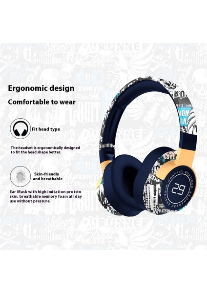 Bluetooth Kulaklık Kafa Bandı, Mikrofonlu Kablosuz Kulaklık, Ev Ofis Cep Telefonu Pc Vb. Için Uygun Derin Baslı Yüksek Sadakatli Stereo Kulaklık. (Yurt Dışından) modelleri