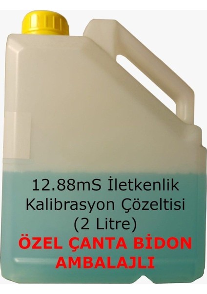12.88 Ms Iletkenlik Kalibrasyon Çözeltisi 2 Litre Özel Çanta Bidon modelleri