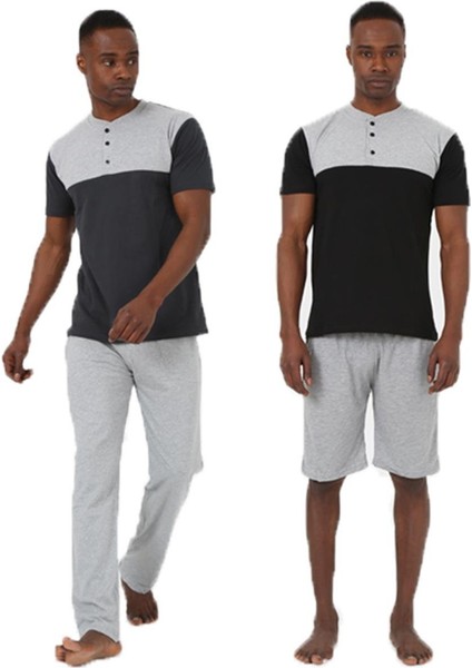 Erkek 3'lü Pijama Takım 6825