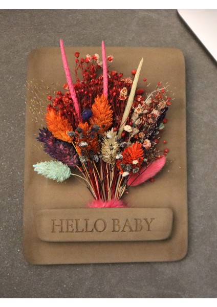 ile Çok Özel Hediyelik 🎁 Yeni Doğan Için Anlamlı Hediyelik 🎁 Hello Baby! – Hoş Geldin Bebek! El Yapımı Çiçek Aranjman fırsatları