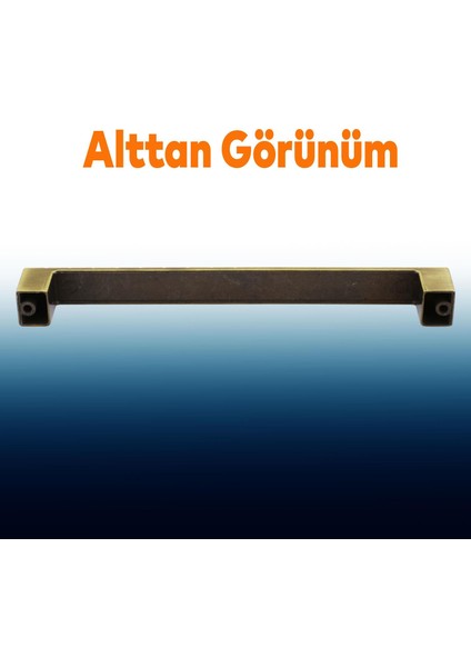 Mobilya Mutfak Çekmece Dolap Dolabı Kulpu Kulbu Kulpları Metal 160 mm Eskitme Antik Sarı fırsatları