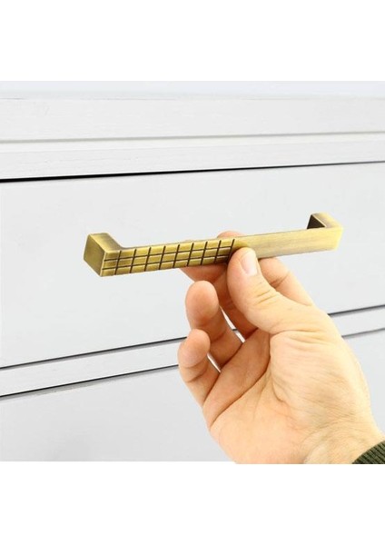 Mobilya Mutfak Çekmece Dolap Dolabı Kulpu Kulbu Kulpları Metal 160 mm Eskitme Antik Sarı indirimleri