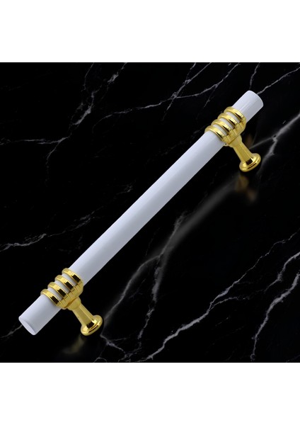 Mobilya Mutfak Dolabı Çekmece Dolap Kulpları Kapak Kulpu Kulbu Beyaz Altın 128 mm Metal KULP12.8 cm indirimleri