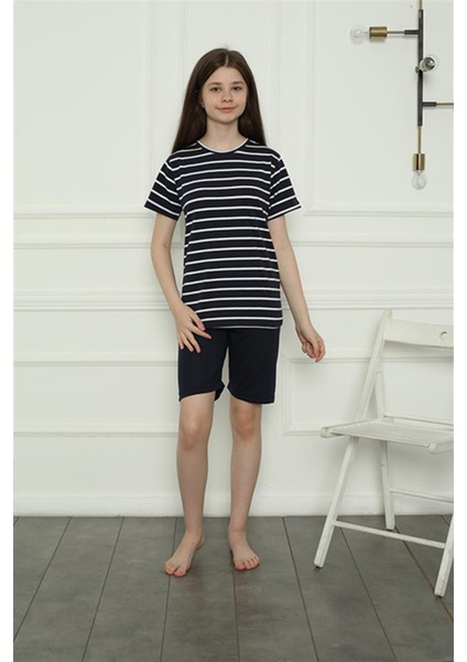 Modaserdem Mdsrdm Kız Çocuk Penye Şortlu Pijama Takım 20407
