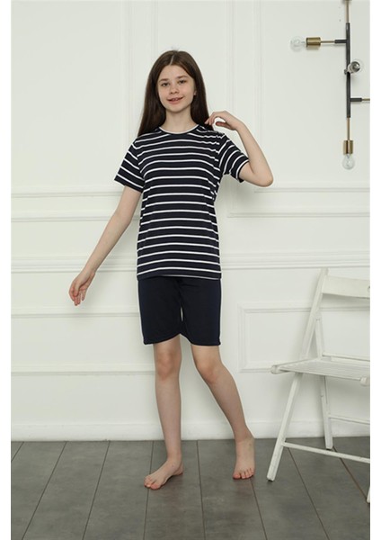 Modaserdem Mdsrdm Kız Çocuk Penye Şortlu Pijama Takım 20407