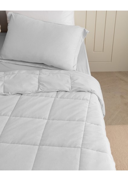 Ilus Bambu Çift Kişilik Comforter Set - Gri