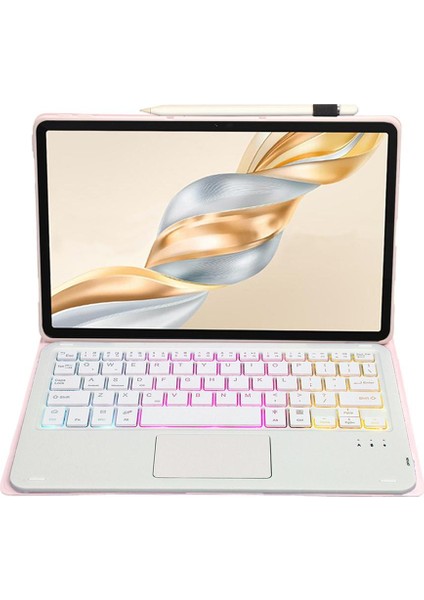 Klavye Deri Tablet Kılıfı AH28-AS (Yurt Dışından)