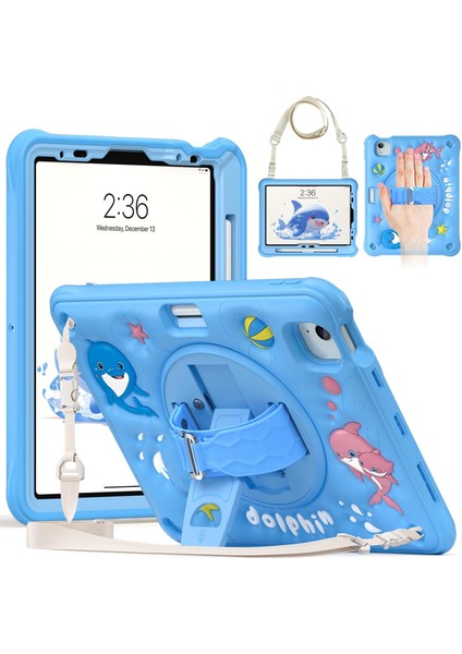 iPad Air 2024 / Pro 11 2022 Için Silikon Hibrit Pc Kılıfı (Yurt Dışından)