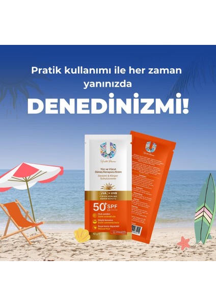 U Health Güneş Kremi 50 Spf 5 Adet 10 gr